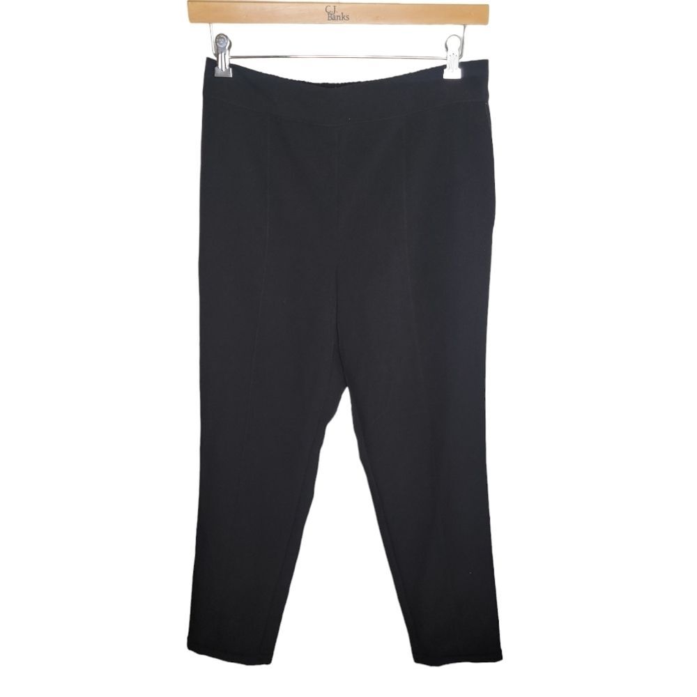 Vince Camuto cuffed tapered leg black pants size Medium